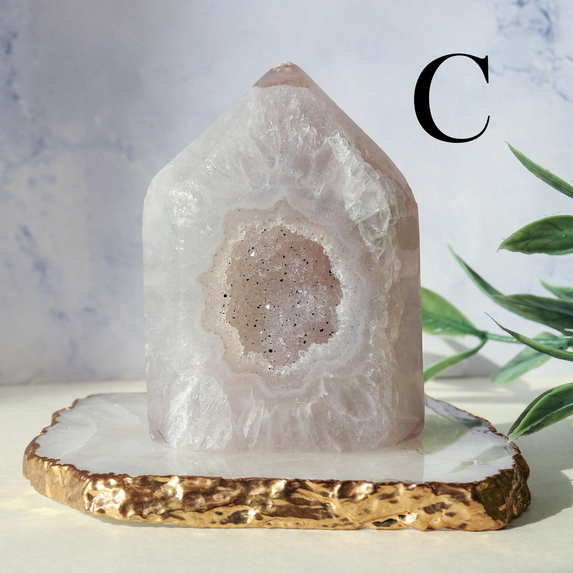Druzy Agate Towers, Natural Polished Agate, Ethically Sourced, Crystal Towers, Geode Crystals, Home Decor