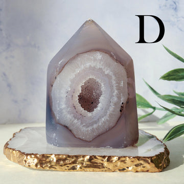 Druzy Agate Towers, Natural Polished Agate, Ethically Sourced, Crystal Towers, Geode Crystals, Home Decor