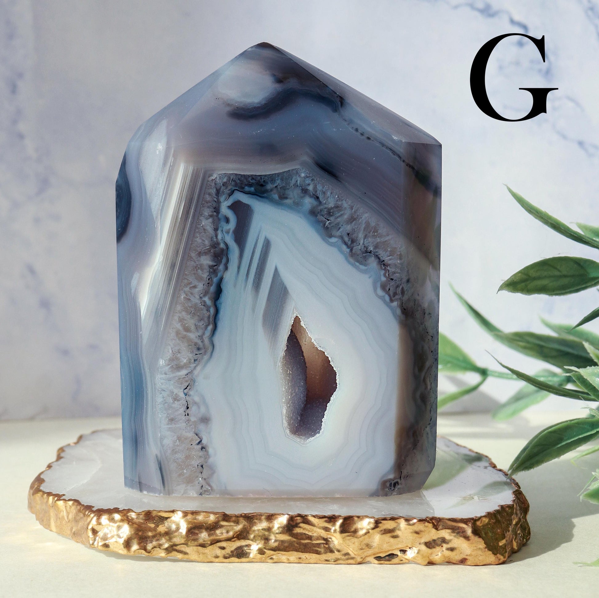 Druzy Agate Towers, Natural Polished Agate, Ethically Sourced, Crystal Towers, Geode Crystals, Home Decor
