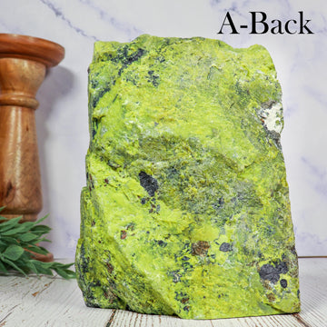 Serpentine Decorator, Repel Negative Energy, Crystal Statement Piece, Large Raw Stone