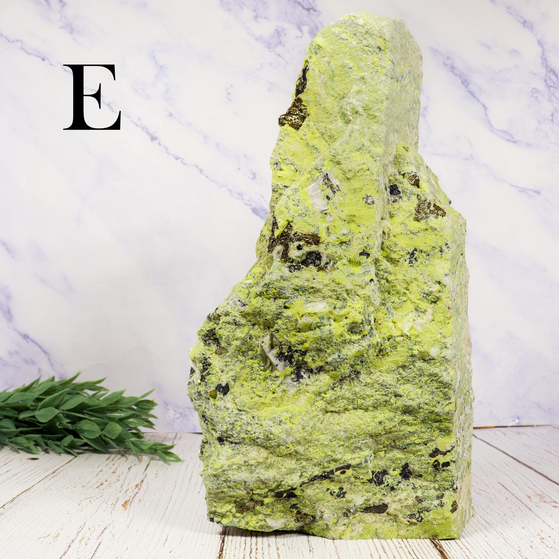 Serpentine Decorator, Repel Negative Energy, Crystal Statement Piece, Large Raw Stone