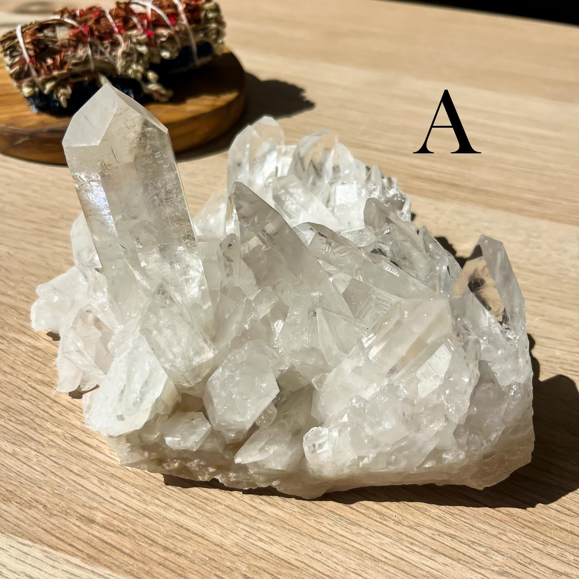 LARGE Clear Quartz Cluster, Unique Crystal Specimen, Ethically Sourced