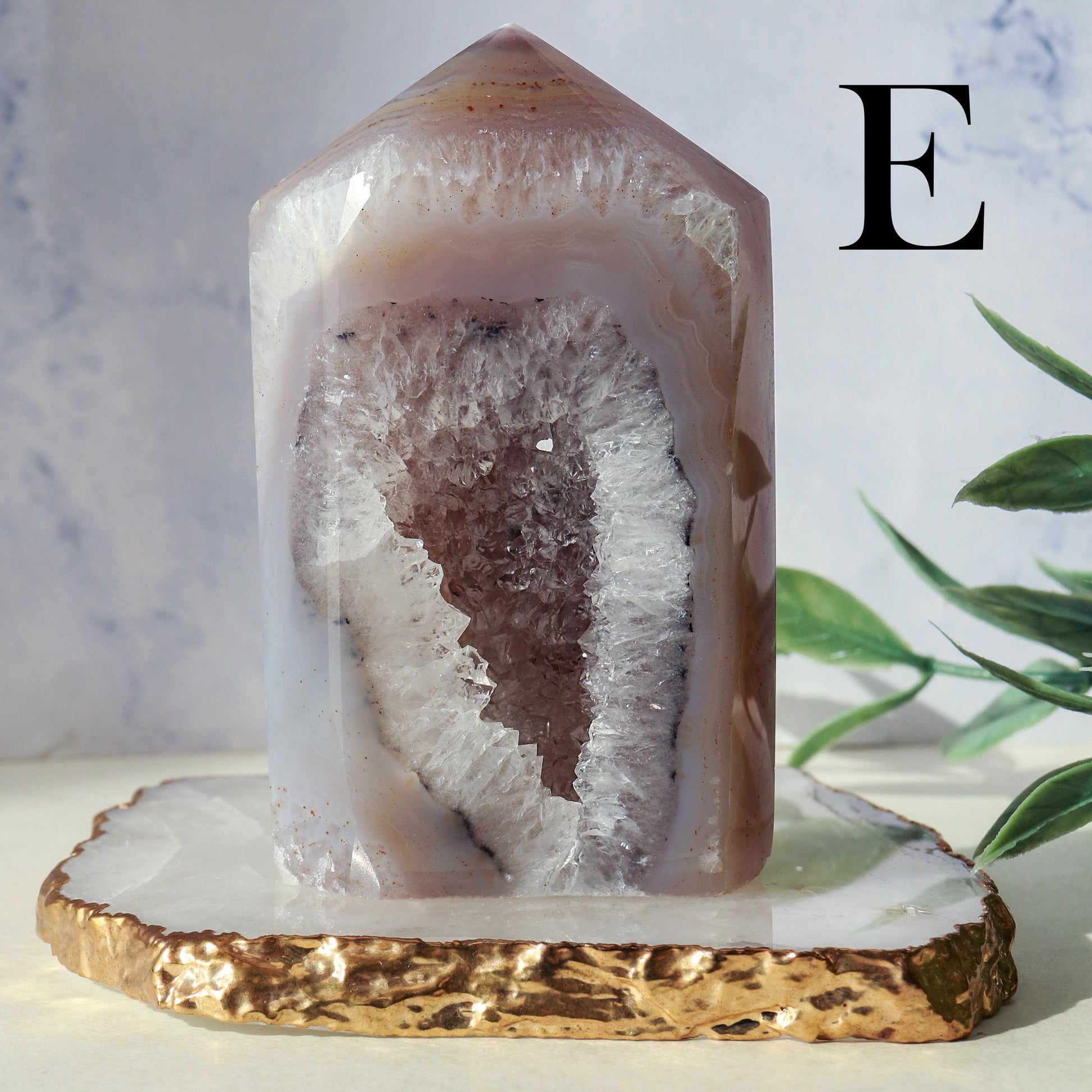 Druzy Agate Towers, Natural Polished Agate, Ethically Sourced, Crystal Towers, Geode Crystals, Home Decor