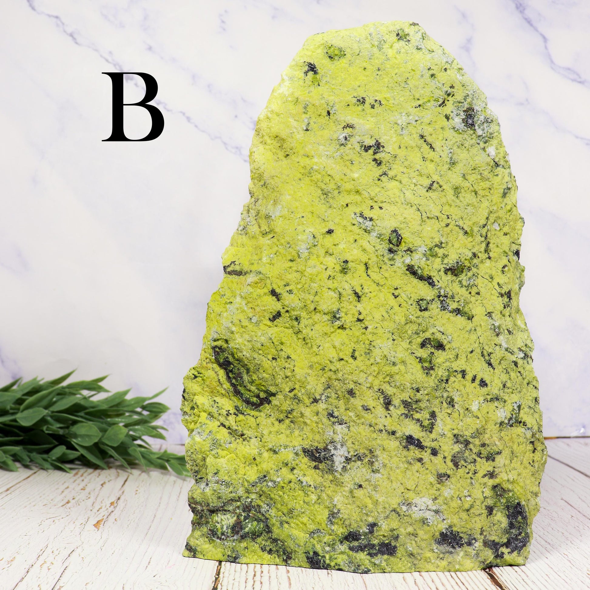 Serpentine Decorator, Repel Negative Energy, Crystal Statement Piece, Large Raw Stone