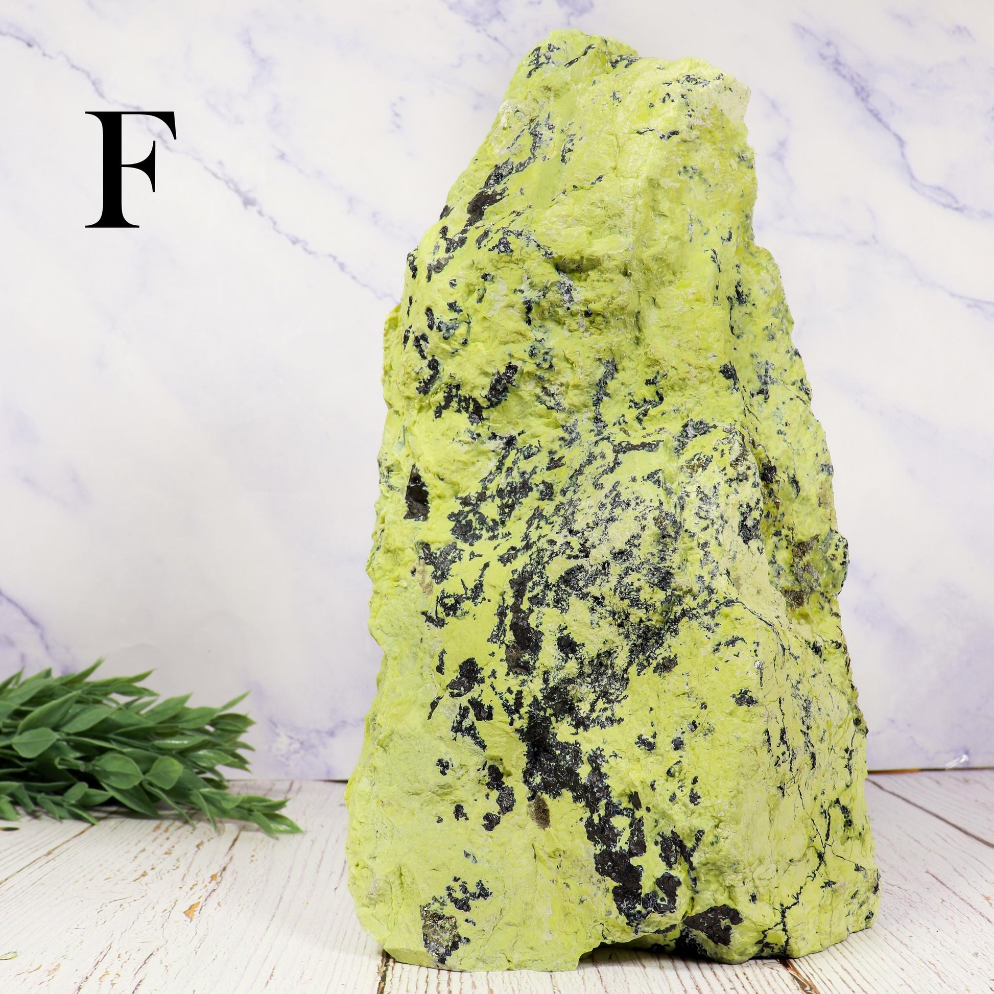 Serpentine Decorator, Repel Negative Energy, Crystal Statement Piece, Large Raw Stone
