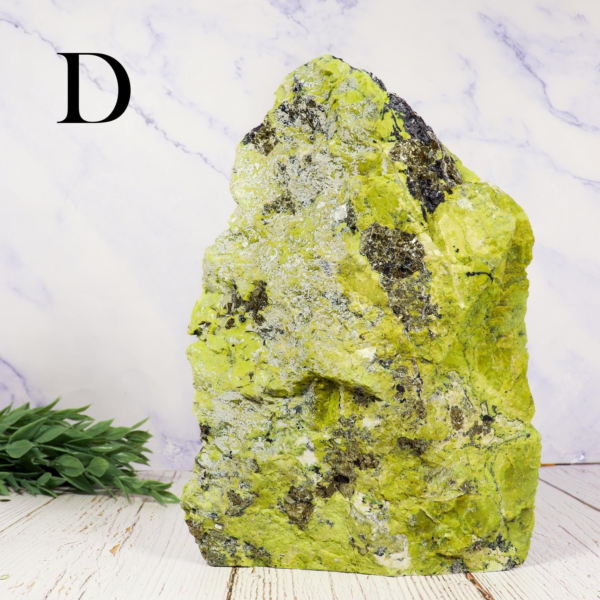 Serpentine Decorator, Repel Negative Energy, Crystal Statement Piece, Large Raw Stone