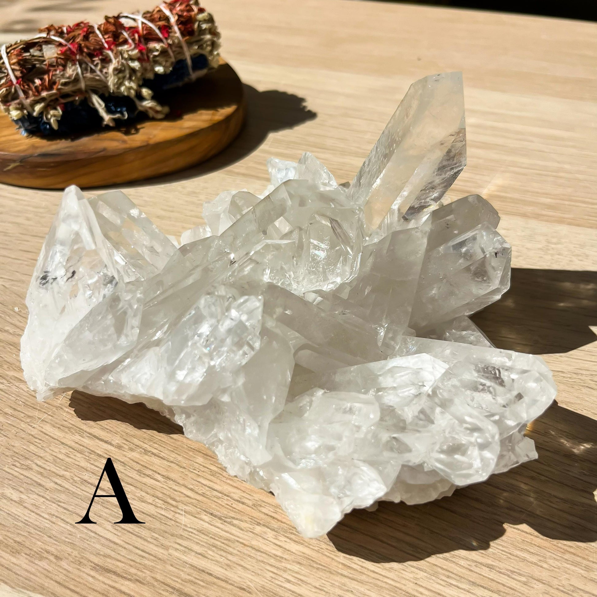 LARGE Clear Quartz Cluster, Unique Crystal Specimen, Ethically Sourced