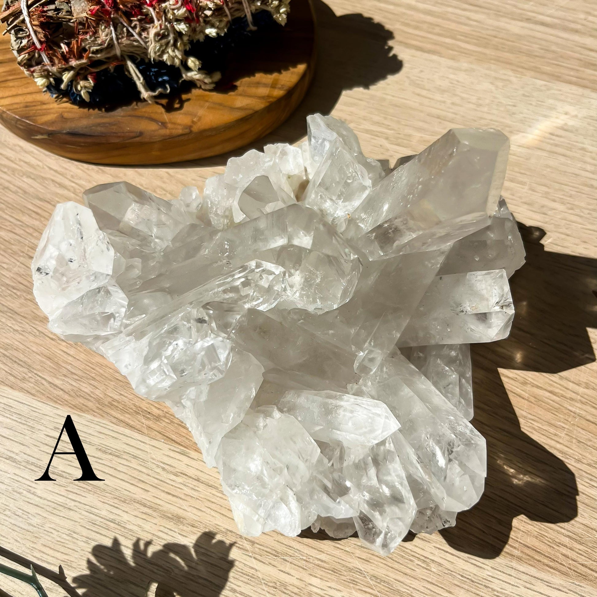 LARGE Clear Quartz Cluster, Unique Crystal Specimen, Ethically Sourced