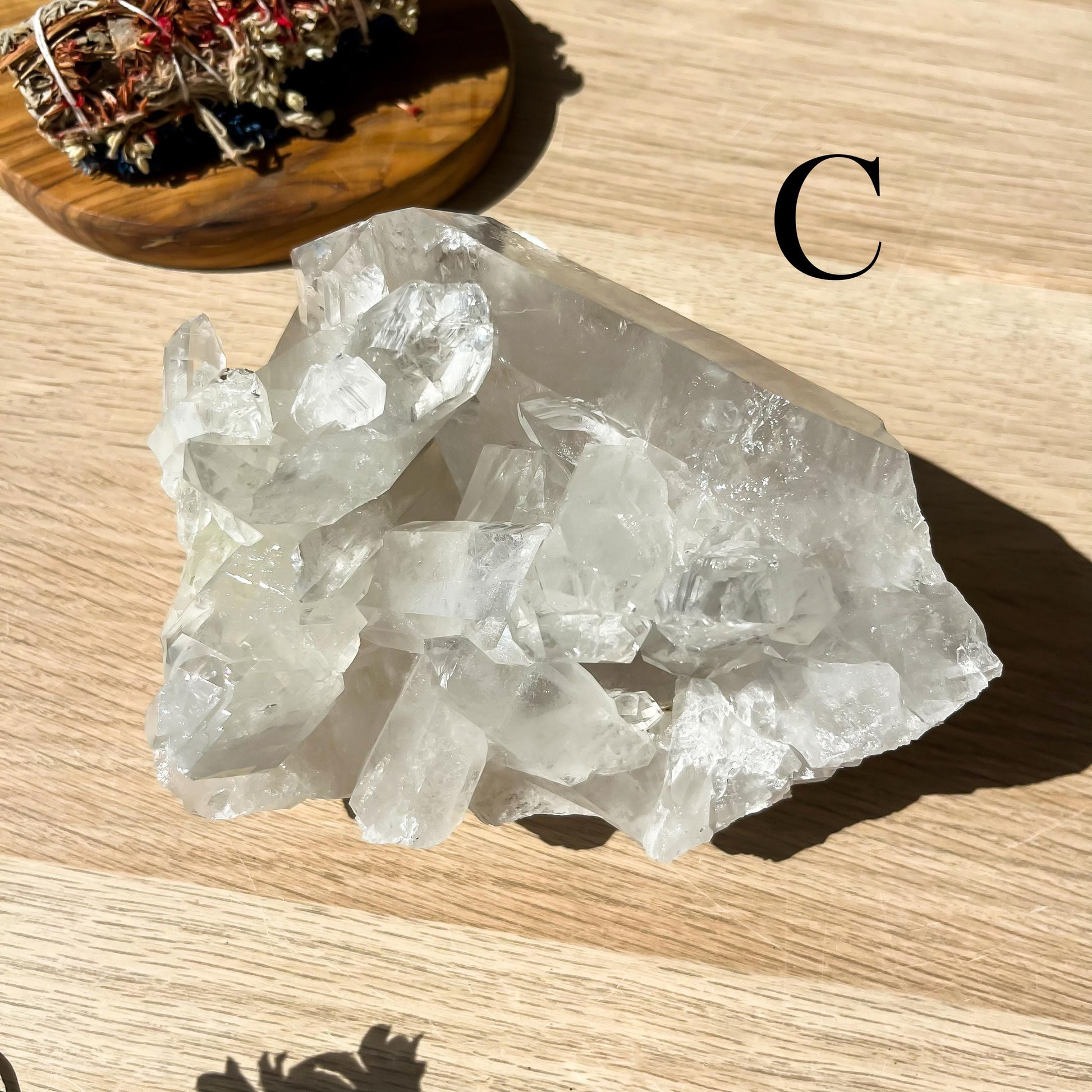 LARGE Clear Quartz Cluster, Unique Crystal Specimen, Ethically Sourced