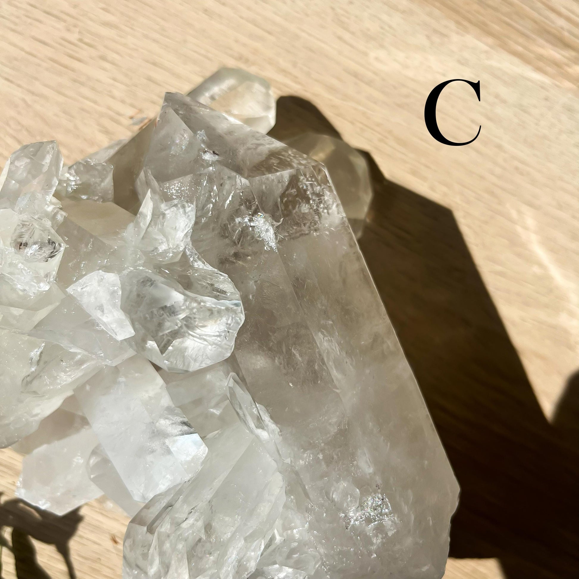 LARGE Clear Quartz Cluster, Unique Crystal Specimen, Ethically Sourced