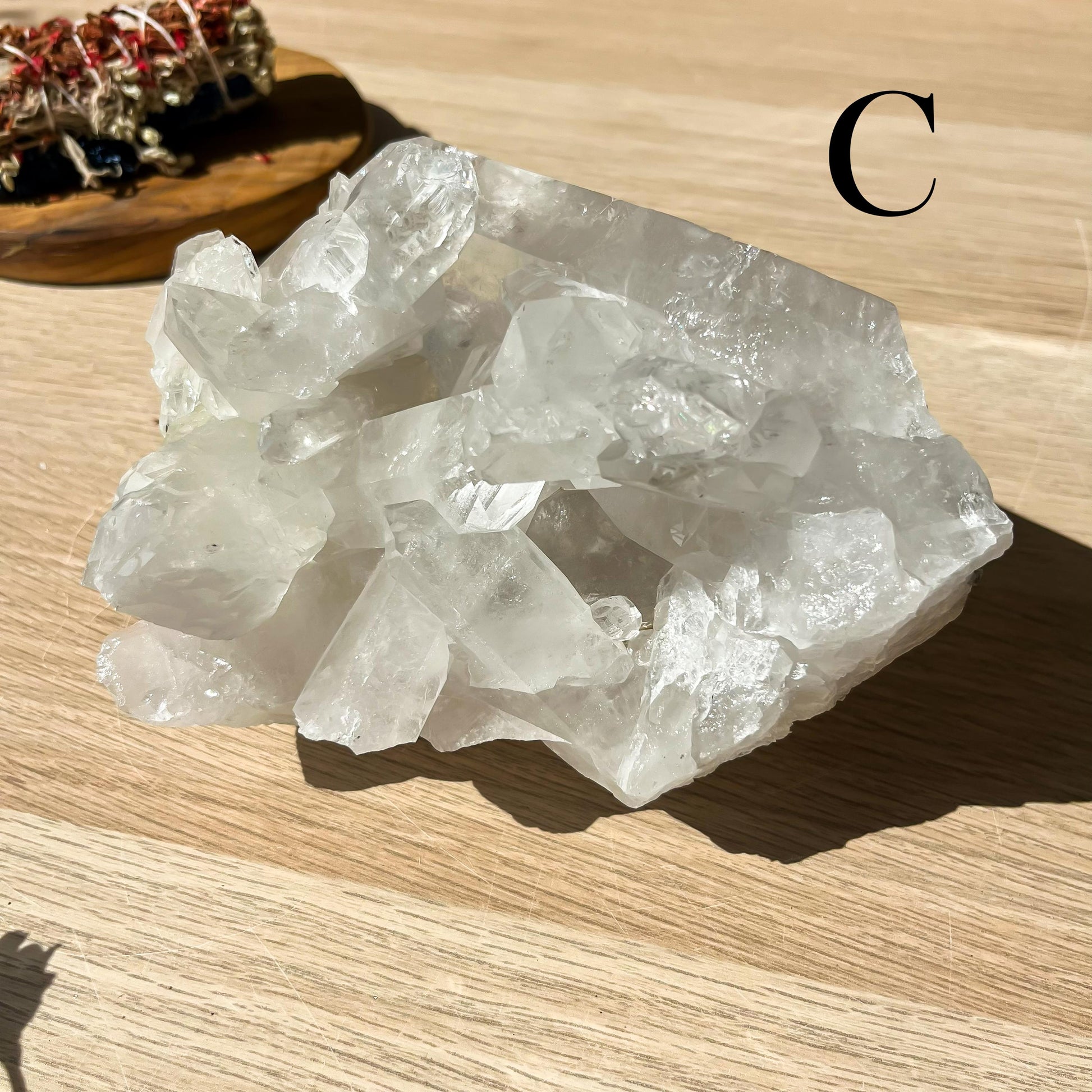 LARGE Clear Quartz Cluster, Unique Crystal Specimen, Ethically Sourced