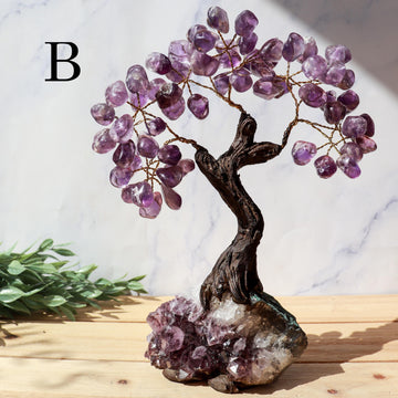 Amethyst Gemstone Tree on Amethyst Base, Anxiety Relief, Tree of Life, Crystal Bonsai Tree, Ethically Sourced Crystals, PICK YOUR OWN!