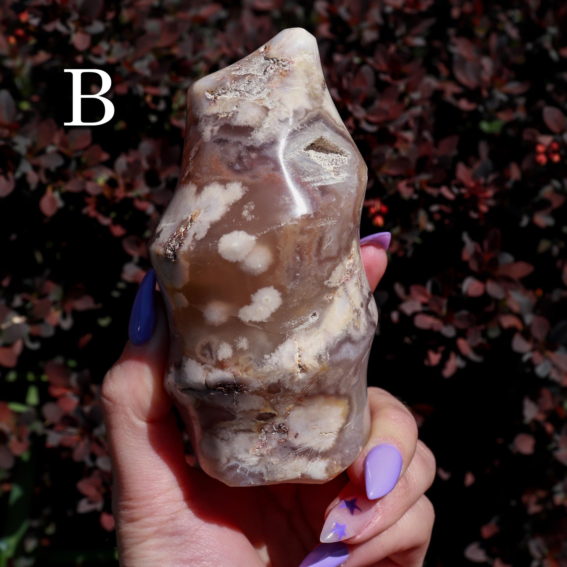 Flower Agate Flame, Crystal Freeform Tower, Ethically Sourced, Pick your Own