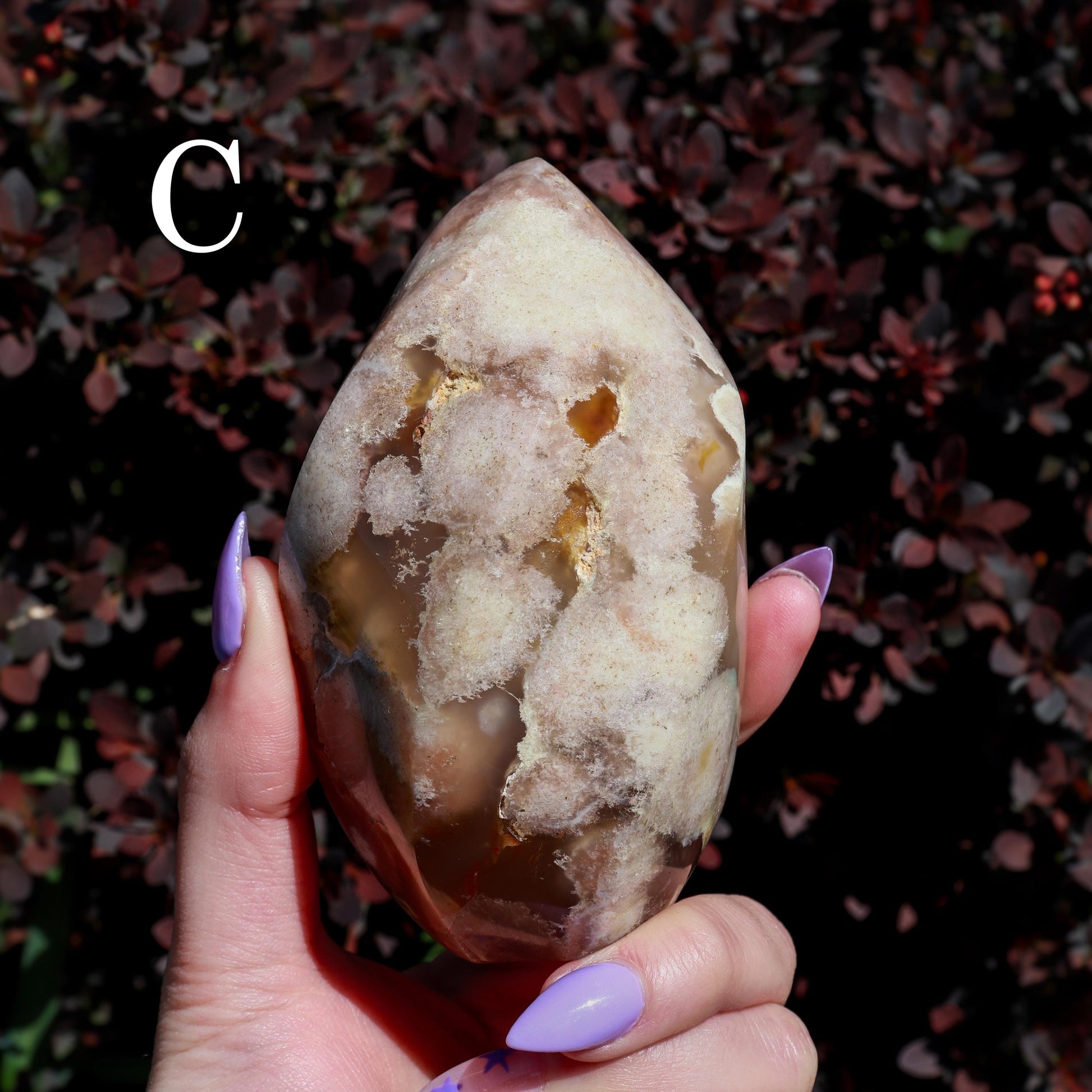 Flower Agate Flame, Crystal Freeform Tower, Ethically Sourced, Pick your Own