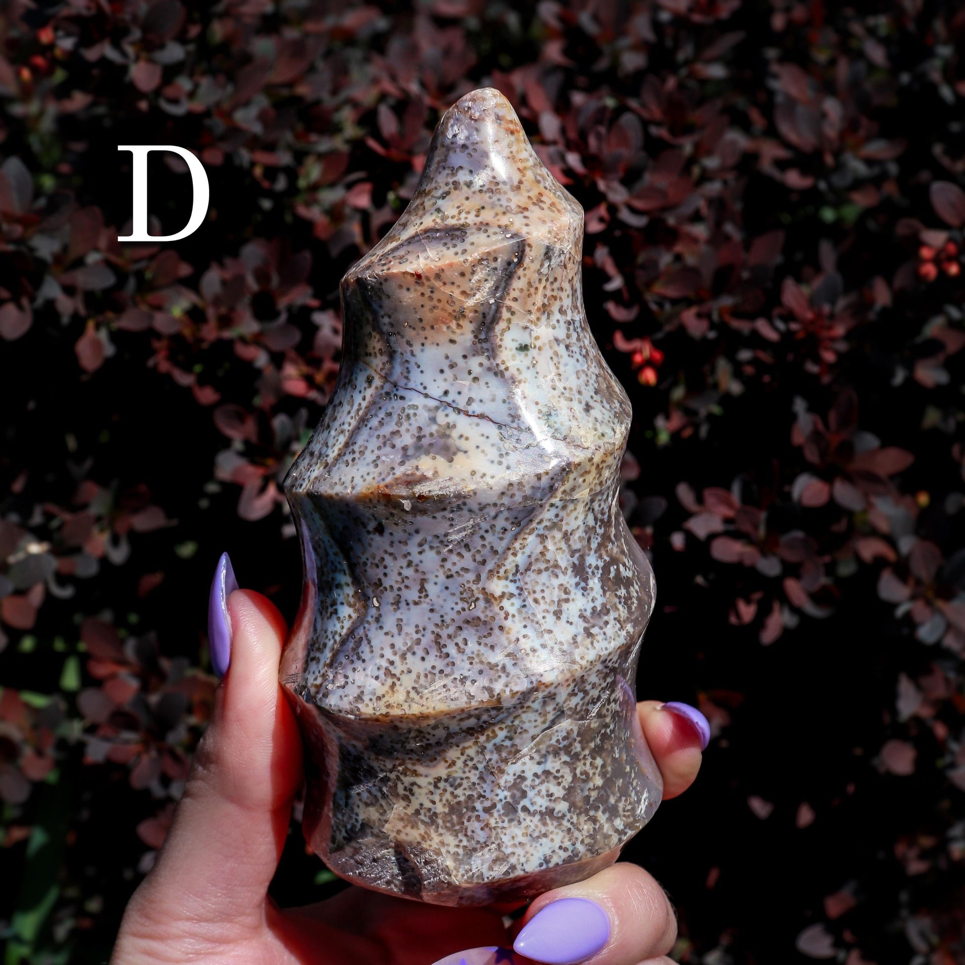 Flower Agate Flame, Crystal Freeform Tower, Ethically Sourced, Pick your Own
