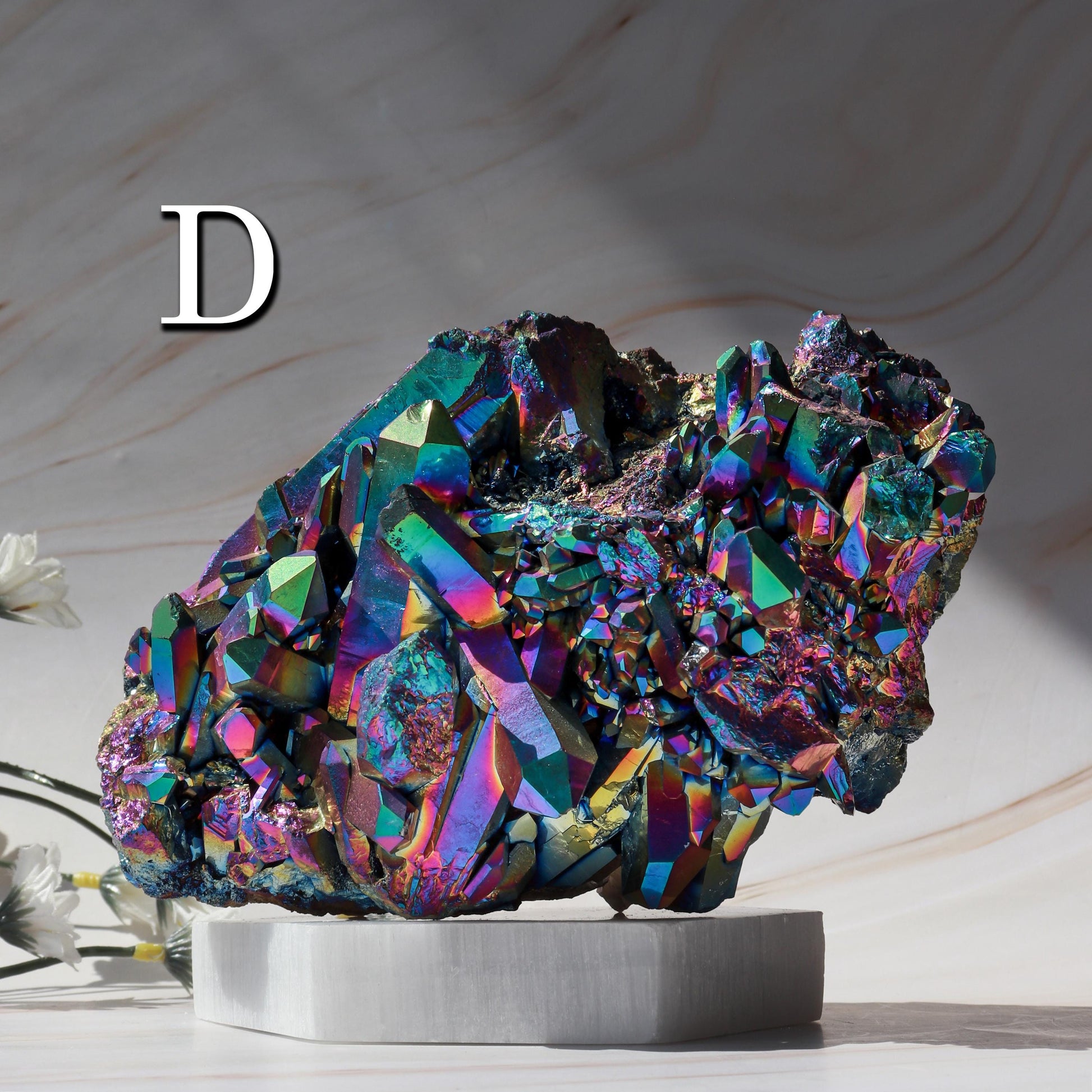LARGE Rainbow Aura Quartz Cluster, Unique Crystal Specimen, Ethically Sourced, Pick your Own