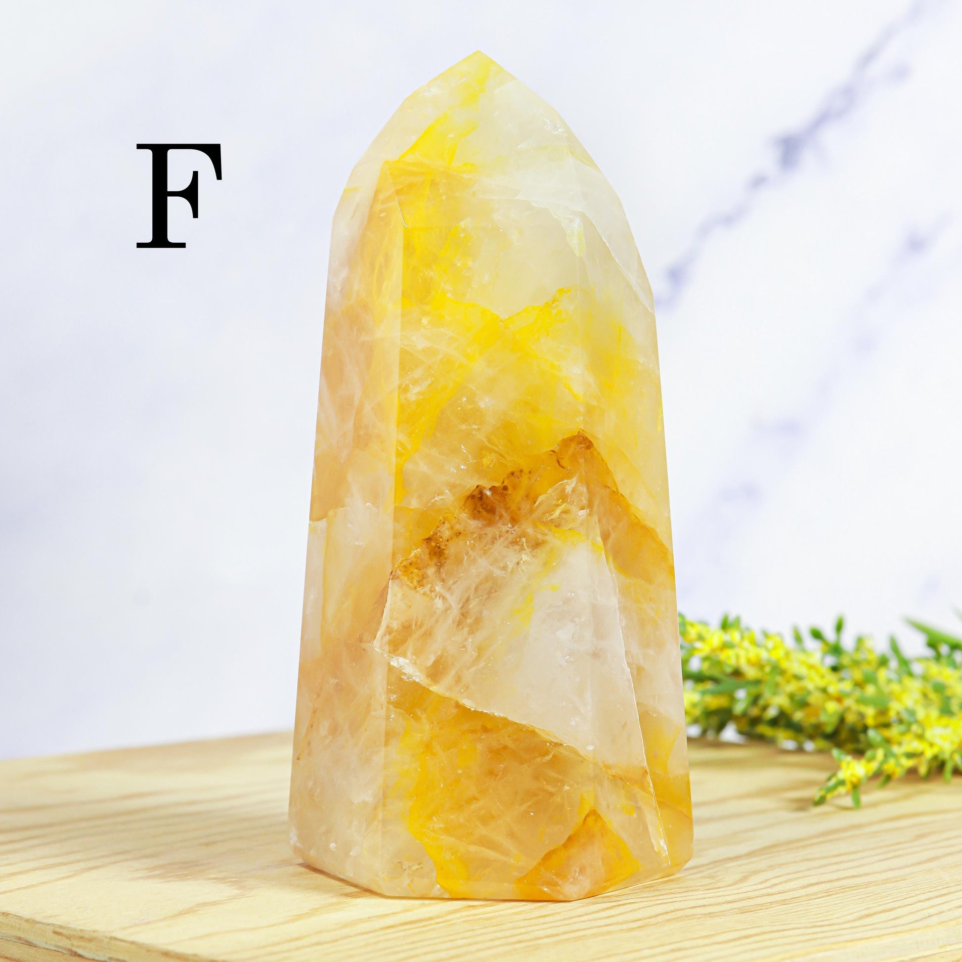 Golden Healer Polished Point, Extra Quality from Brazil, Ethically Sourced, Sacral and Solar Plexus - PICK YOUR OWN