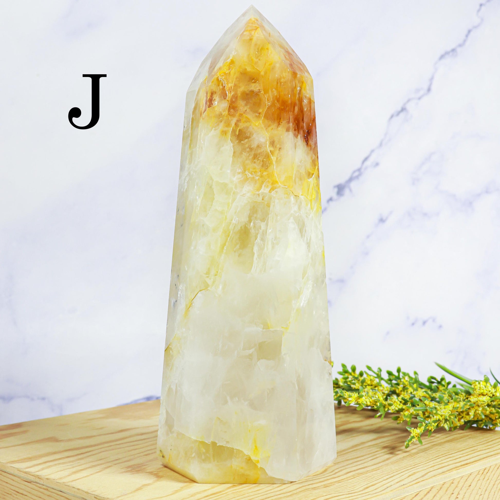 Golden Healer Polished Point, Extra Quality from Brazil, Ethically Sourced, Sacral and Solar Plexus - PICK YOUR OWN