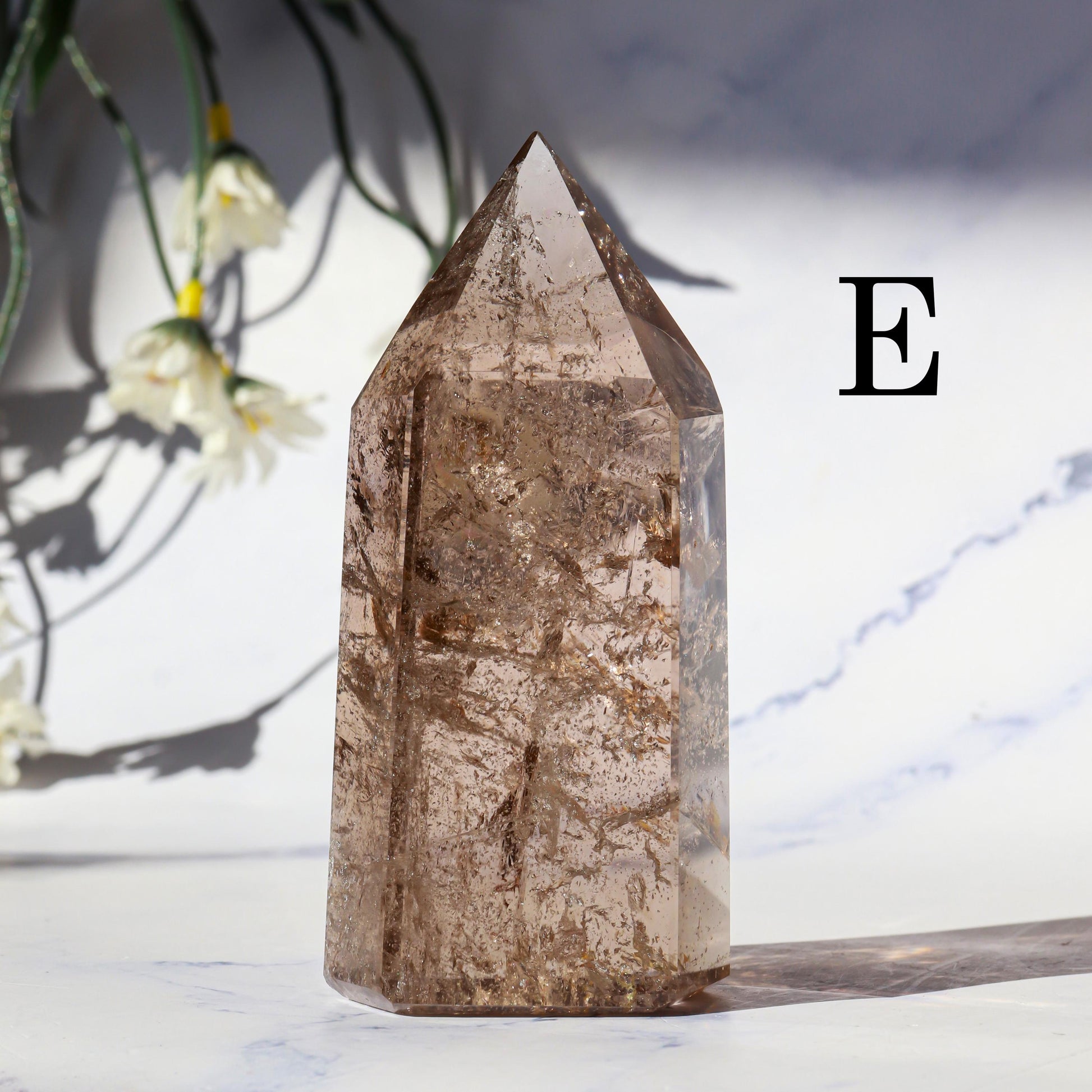 Smoky Quartz Generator | Smoky Quartz Crystal Point | Smoky Quartz Gemstone