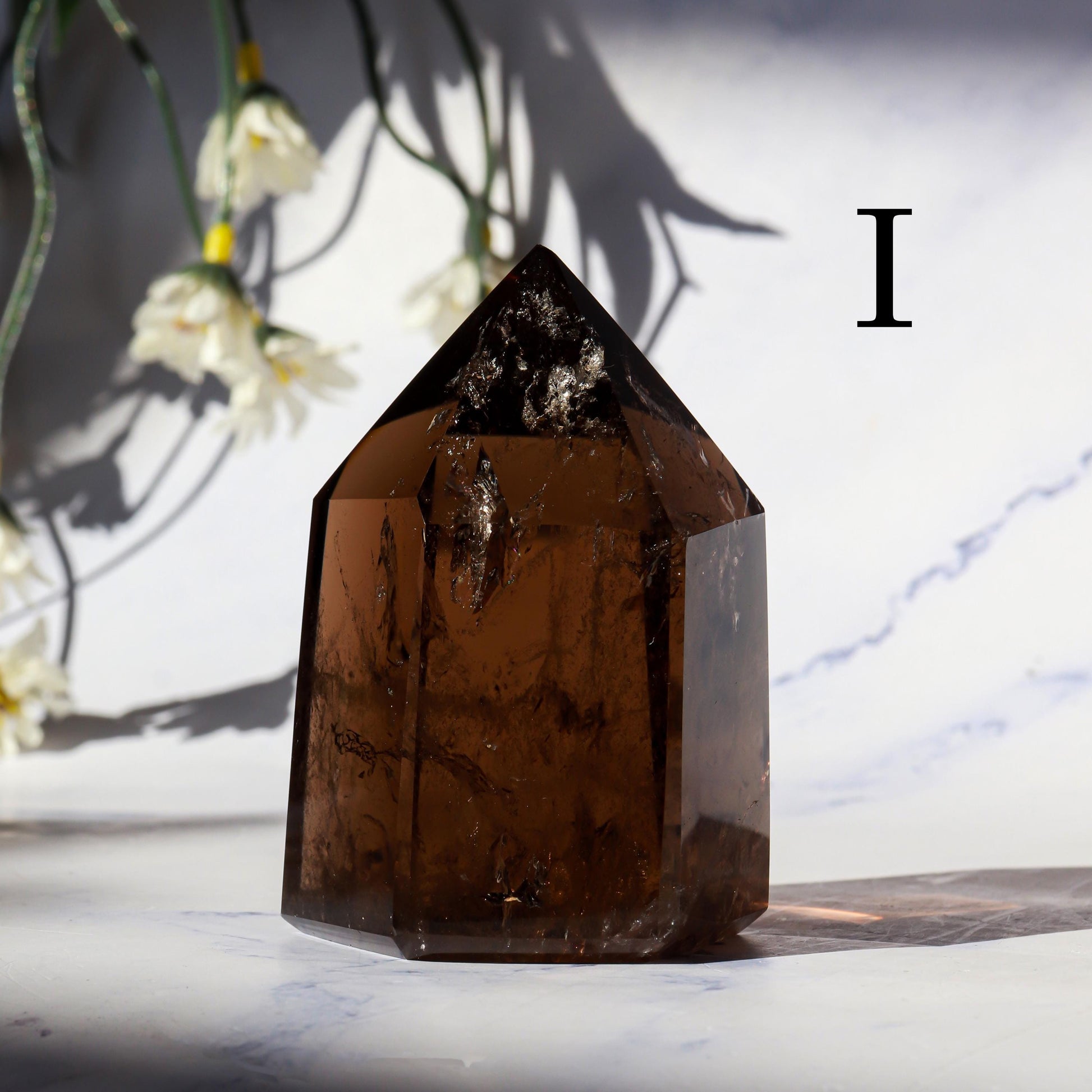 Smoky Quartz Generator | Smoky Quartz Crystal Point | Smoky Quartz Gemstone