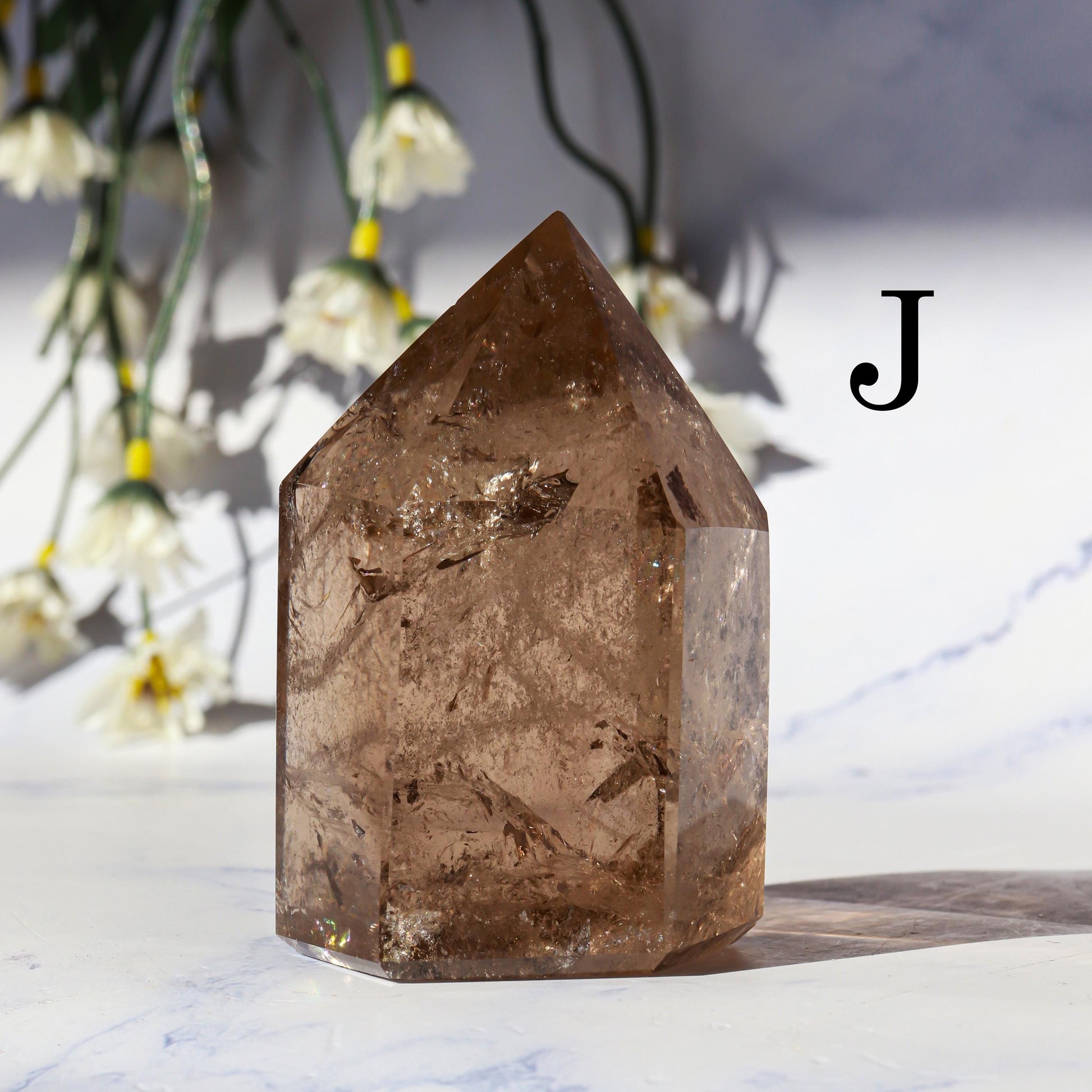 Smoky Quartz Generator | Smoky Quartz Crystal Point | Smoky Quartz Gemstone