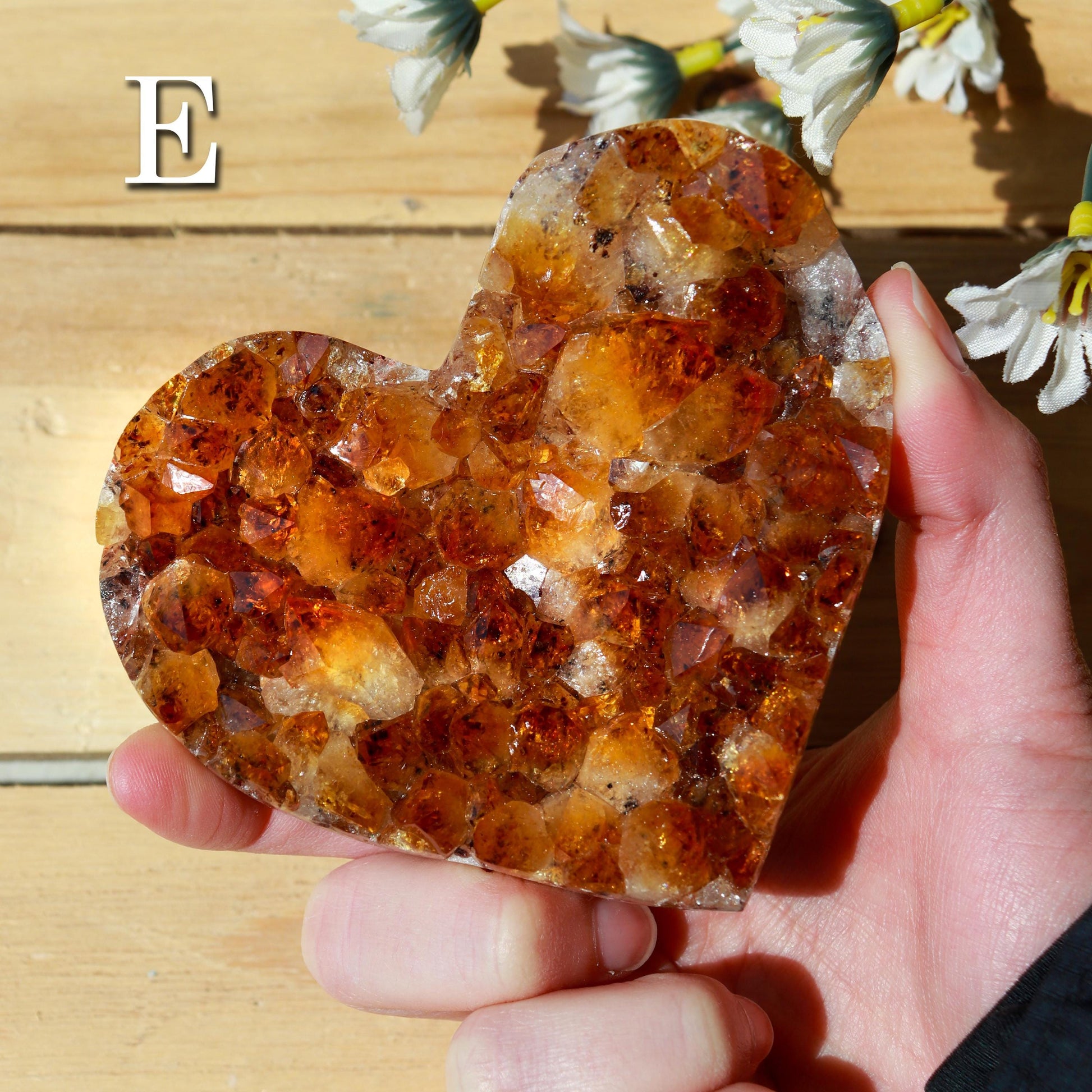 Citrine Heart Cluster, Solar Plexus Chakra, Ethically Sourced - PICK YOUR OWN