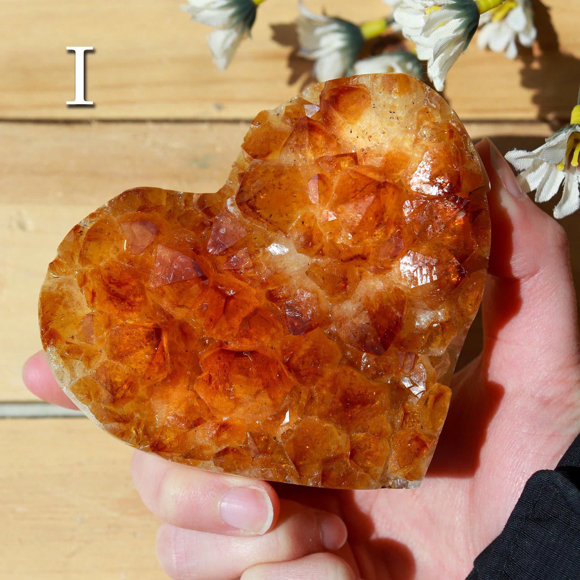 Citrine Heart Cluster, Solar Plexus Chakra, Ethically Sourced - PICK YOUR OWN