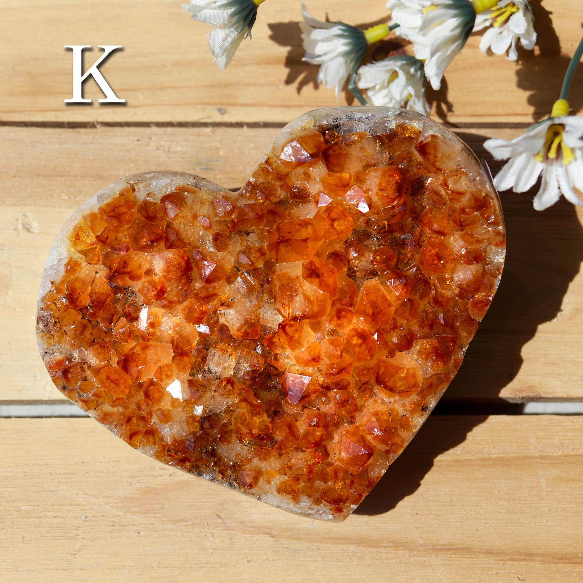 Citrine Heart Cluster, Solar Plexus Chakra, Ethically Sourced - PICK YOUR OWN