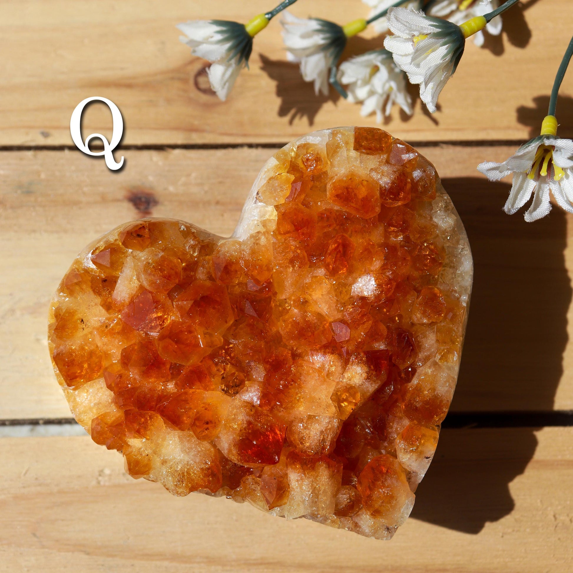 Citrine Heart Cluster, Solar Plexus Chakra, Ethically Sourced - PICK YOUR OWN