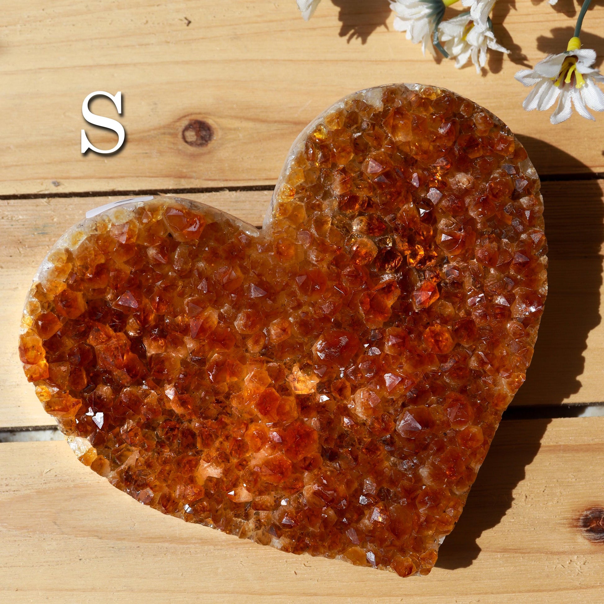 Citrine Heart Cluster, Solar Plexus Chakra, Ethically Sourced - PICK YOUR OWN