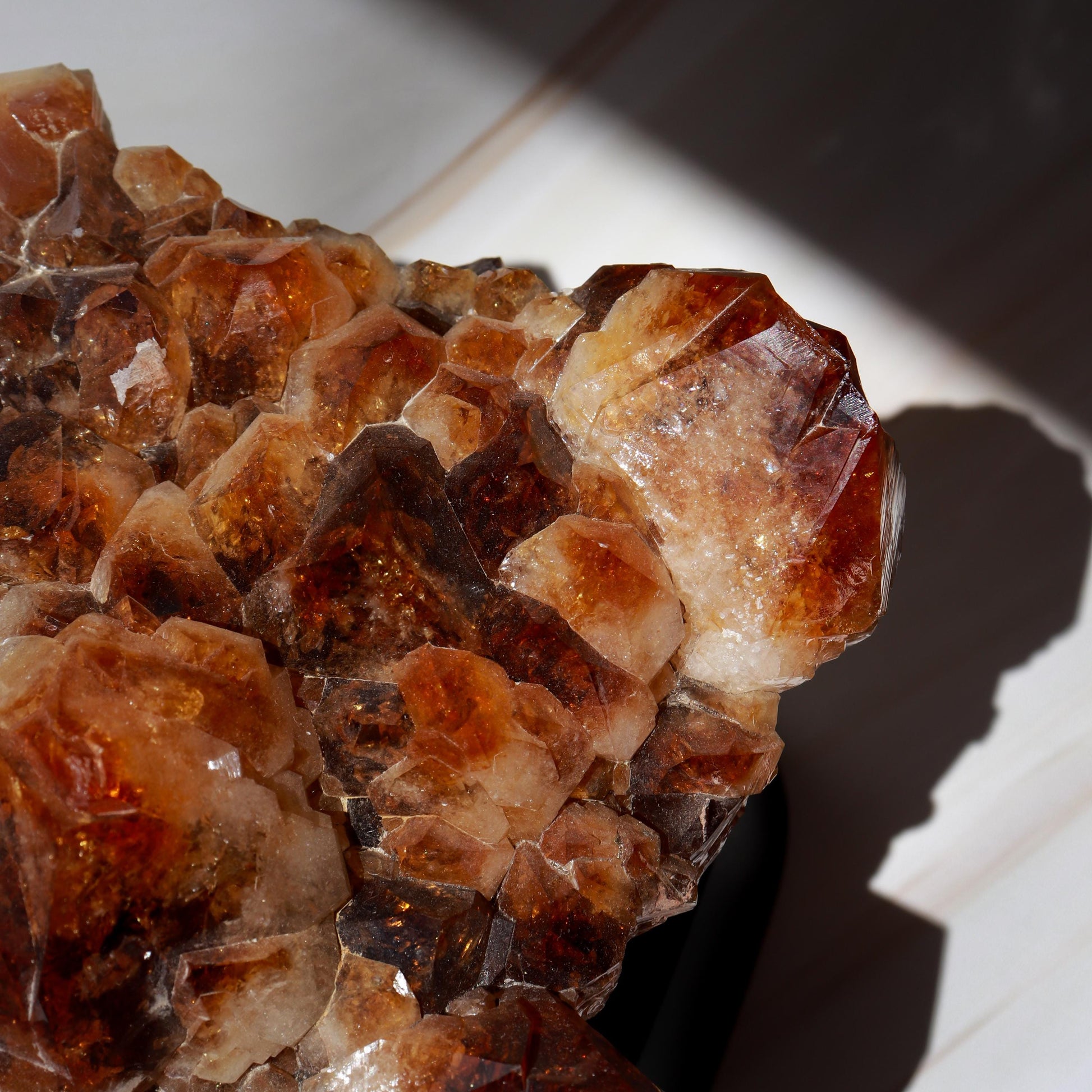 Huge Grade A Citrine Cluster, Crystal on Wooden Base, Ethically Sourced - PICK YOUR OWN