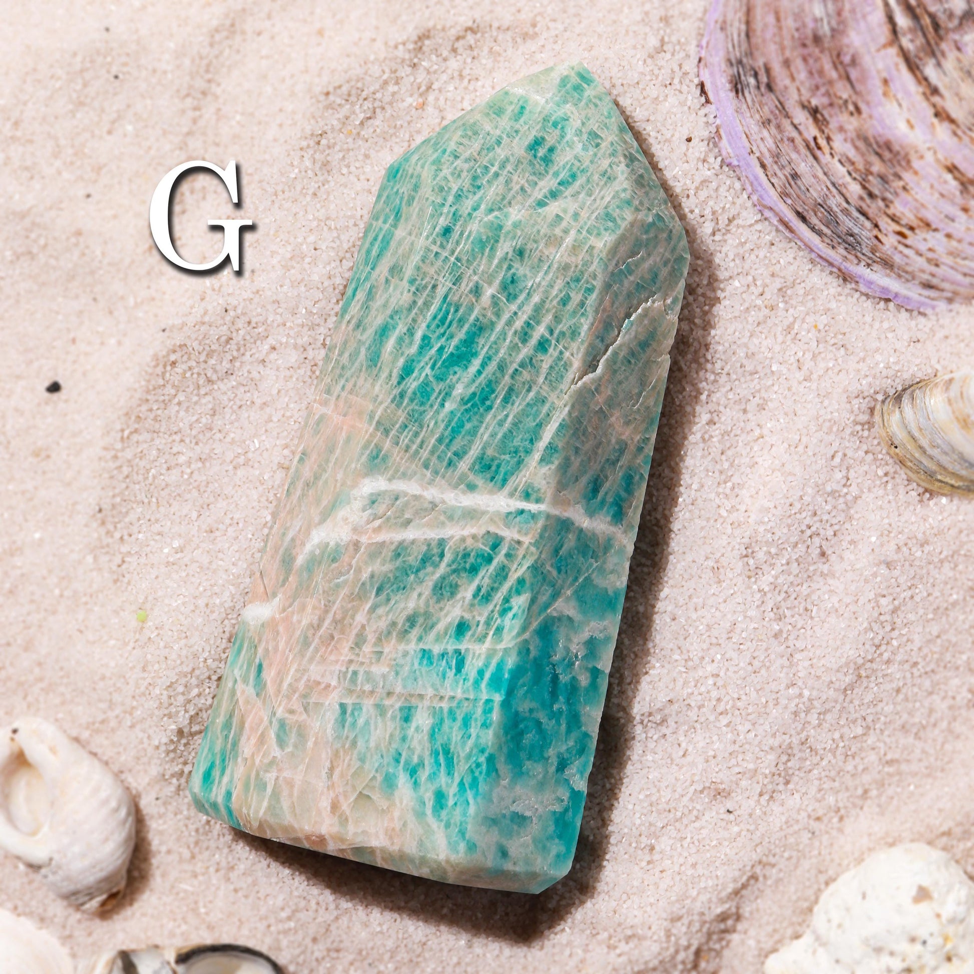 Shimmery Amazonite Towers, Natural Gemstone, Ethically Sourced, Pick your Own