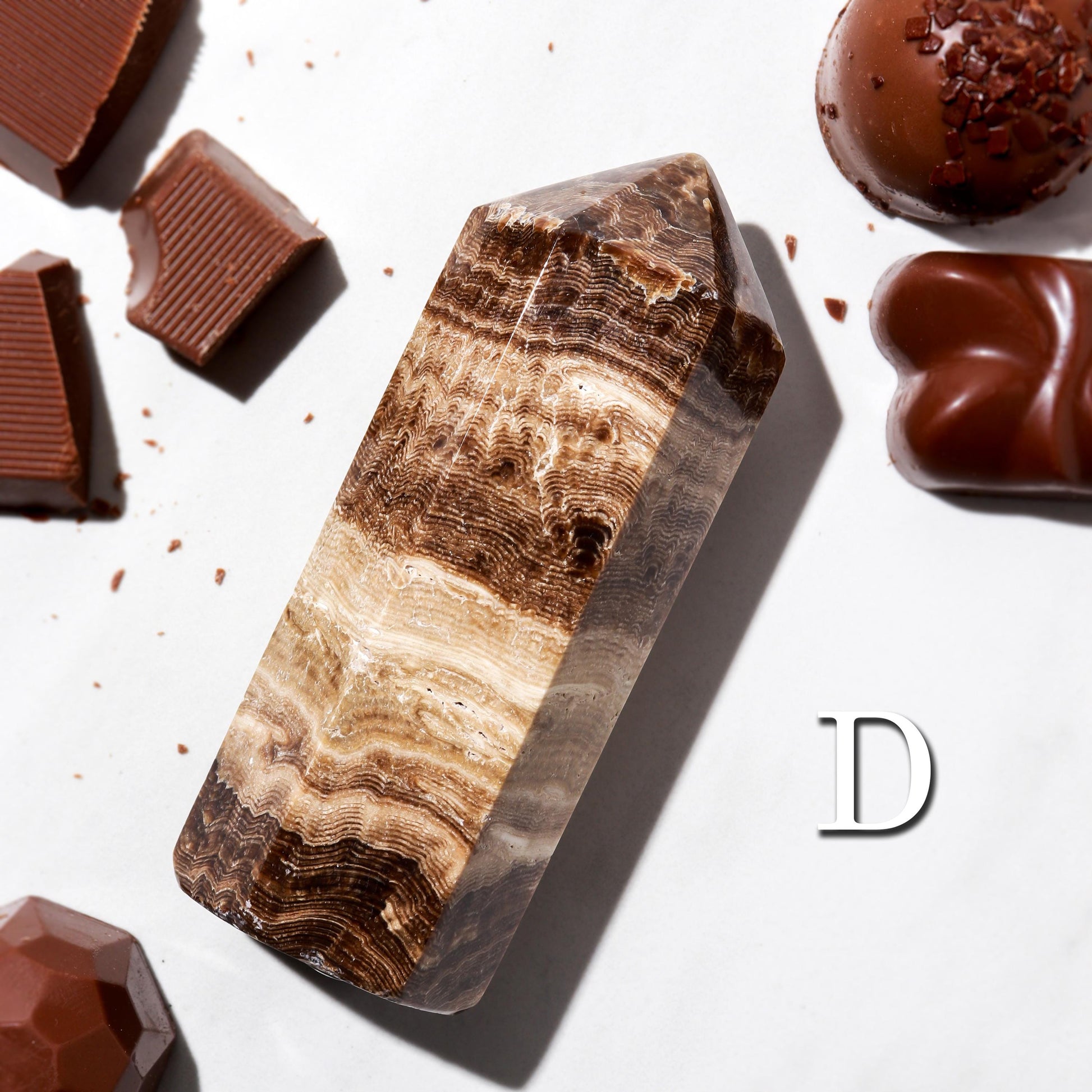 Chocolate Calcite Towers, Rare Polished Crystal, Ethically Sourced, Pick your Own