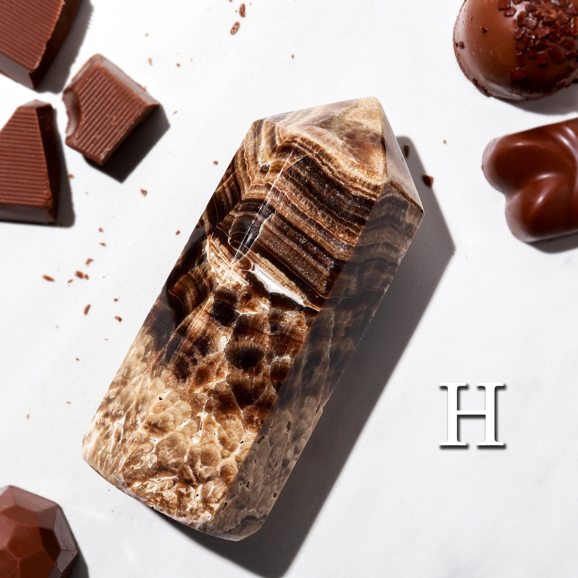Chocolate Calcite Towers, Rare Polished Crystal, Ethically Sourced, Pick your Own