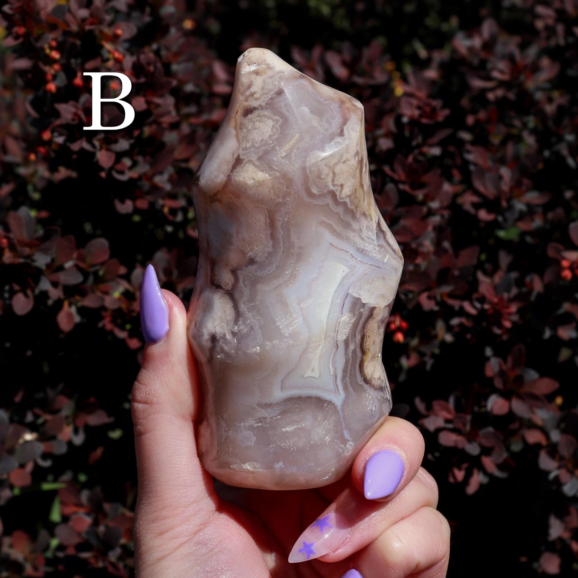 Flower Agate Flame, Crystal Freeform Tower, Ethically Sourced, Pick your Own