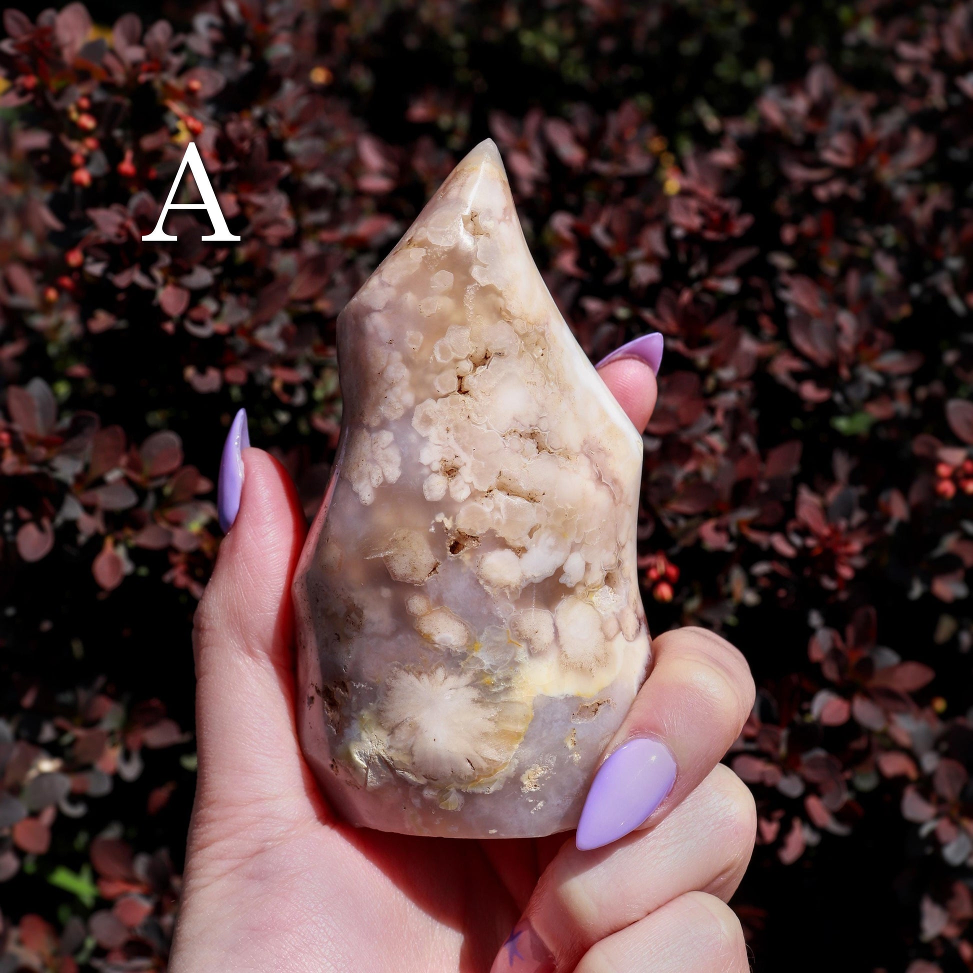 Flower Agate Flame, Crystal Freeform Tower, Ethically Sourced, Pick your Own