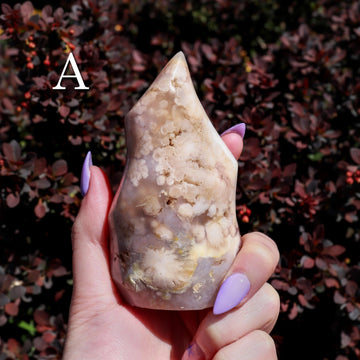 Flower Agate Flame, Crystal Freeform Tower, Ethically Sourced, Pick your Own