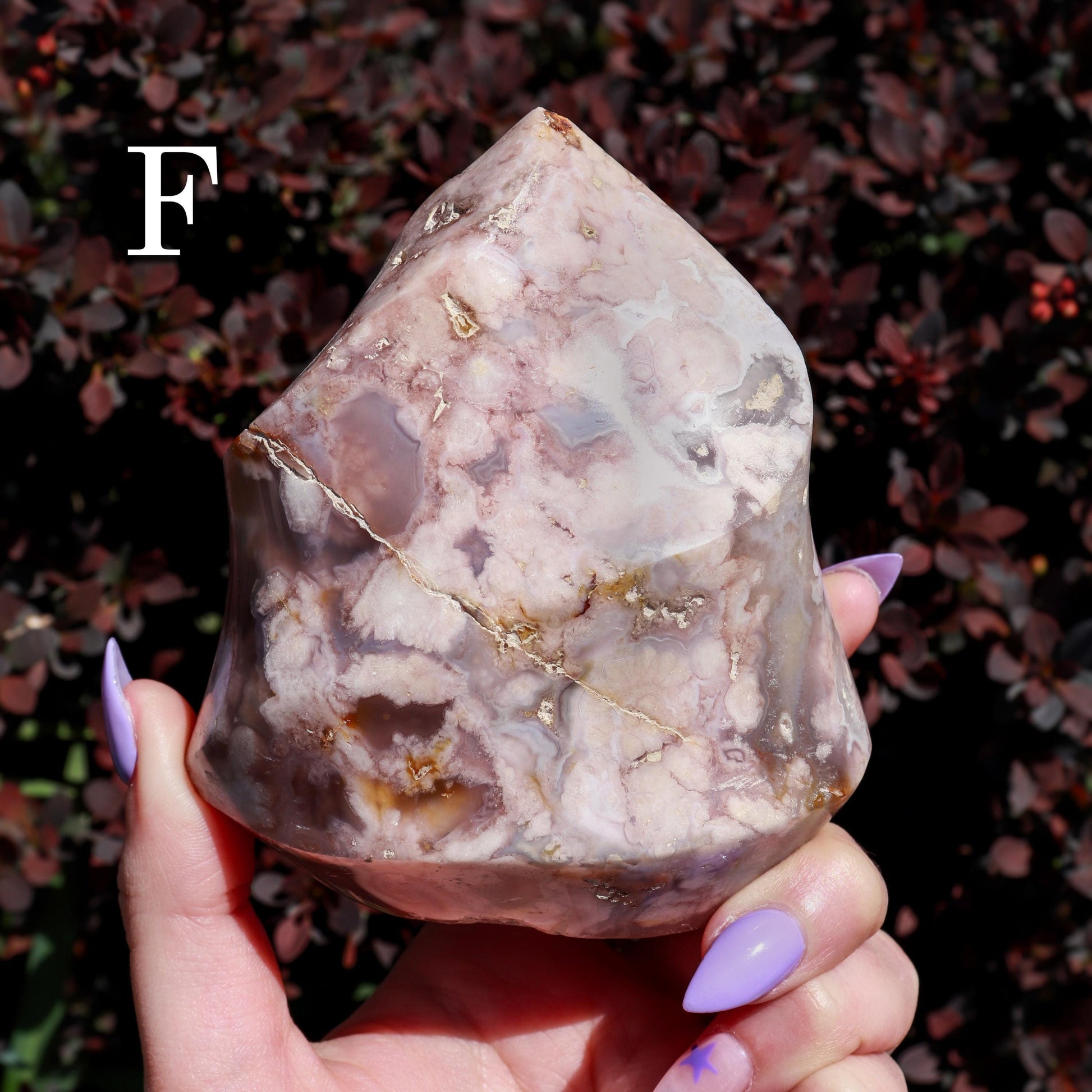 Flower Agate Flame, Crystal Freeform Tower, Ethically Sourced, Pick your Own