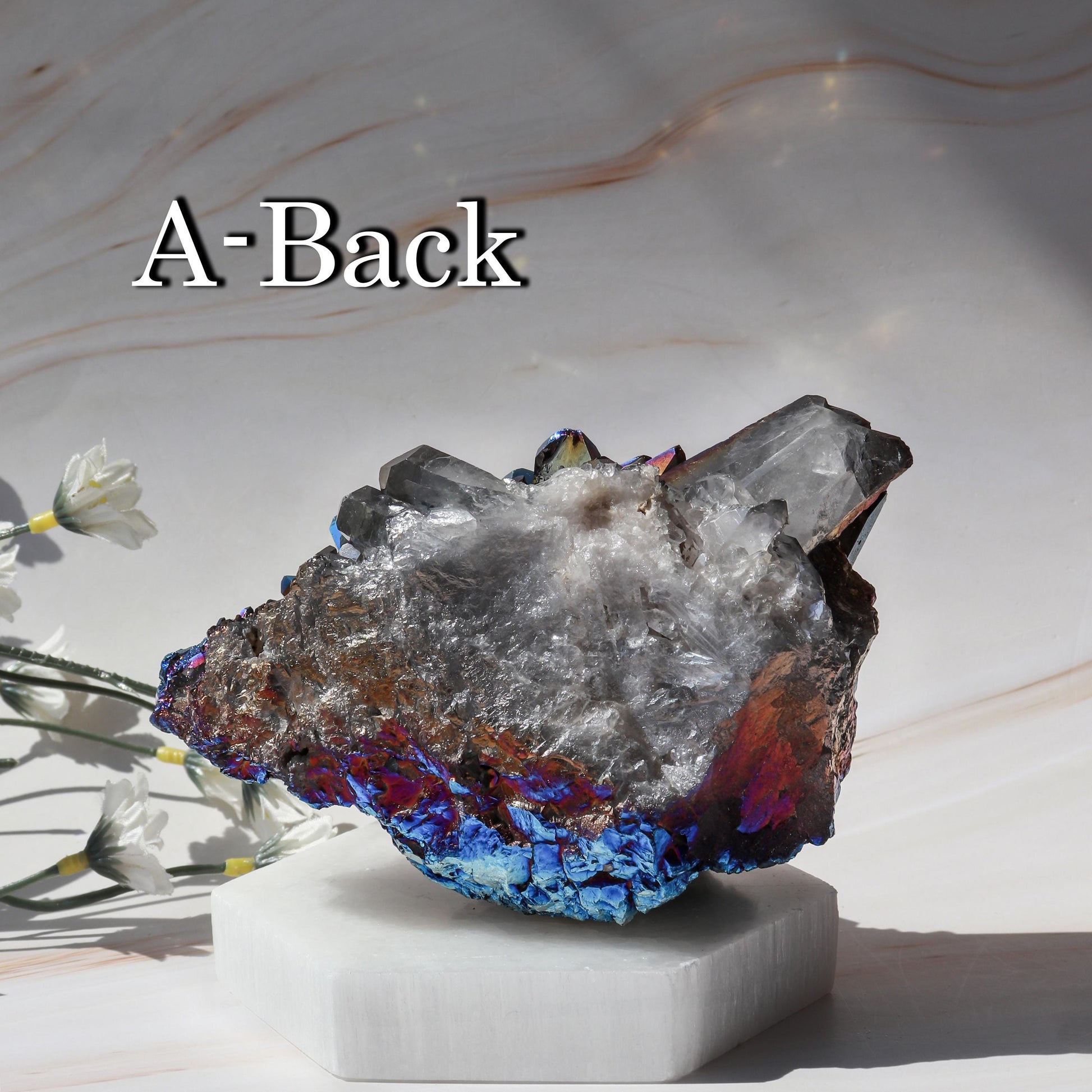 LARGE Rainbow Aura Quartz Cluster, Unique Crystal Specimen, Ethically Sourced, Pick your Own