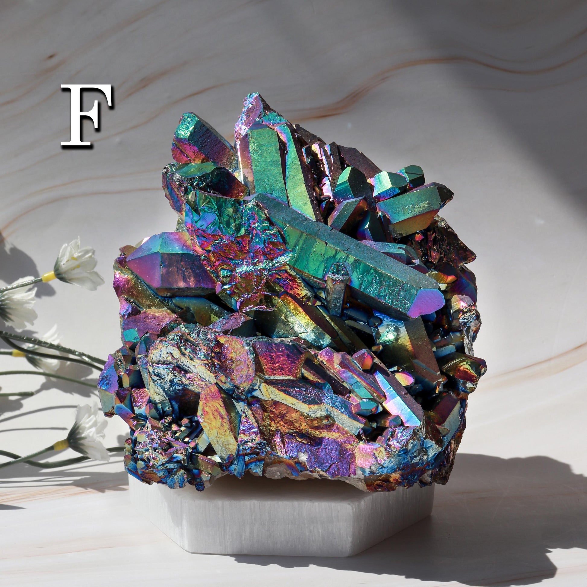 LARGE Rainbow Aura Quartz Cluster, Unique Crystal Specimen, Ethically Sourced, Pick your Own
