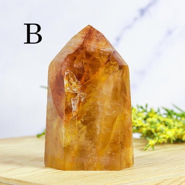 Golden Healer Polished Point, Extra Quality from Brazil, Ethically Sourced, Sacral and Solar Plexus - PICK YOUR OWN
