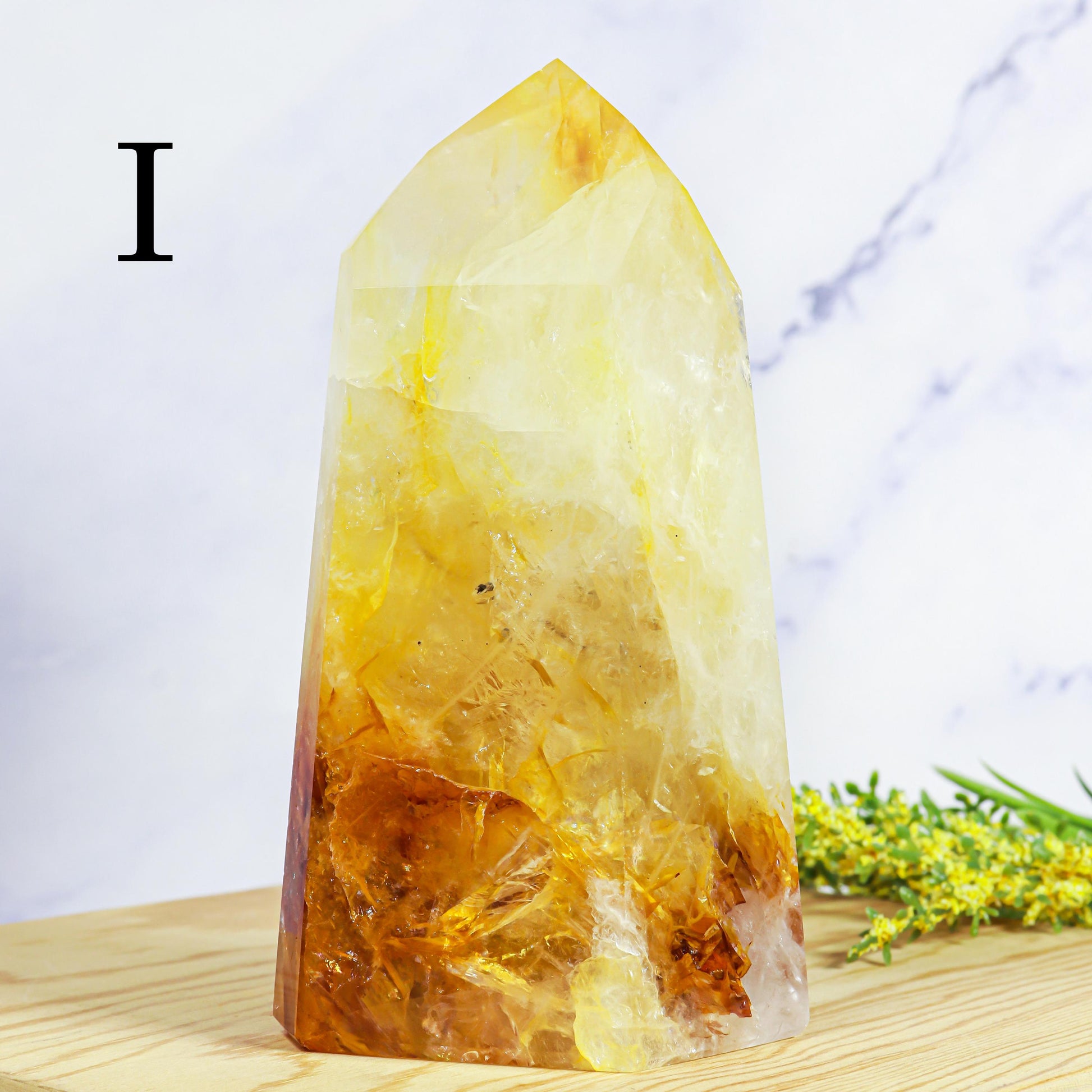 Golden Healer Polished Point, Extra Quality from Brazil, Ethically Sourced, Sacral and Solar Plexus - PICK YOUR OWN