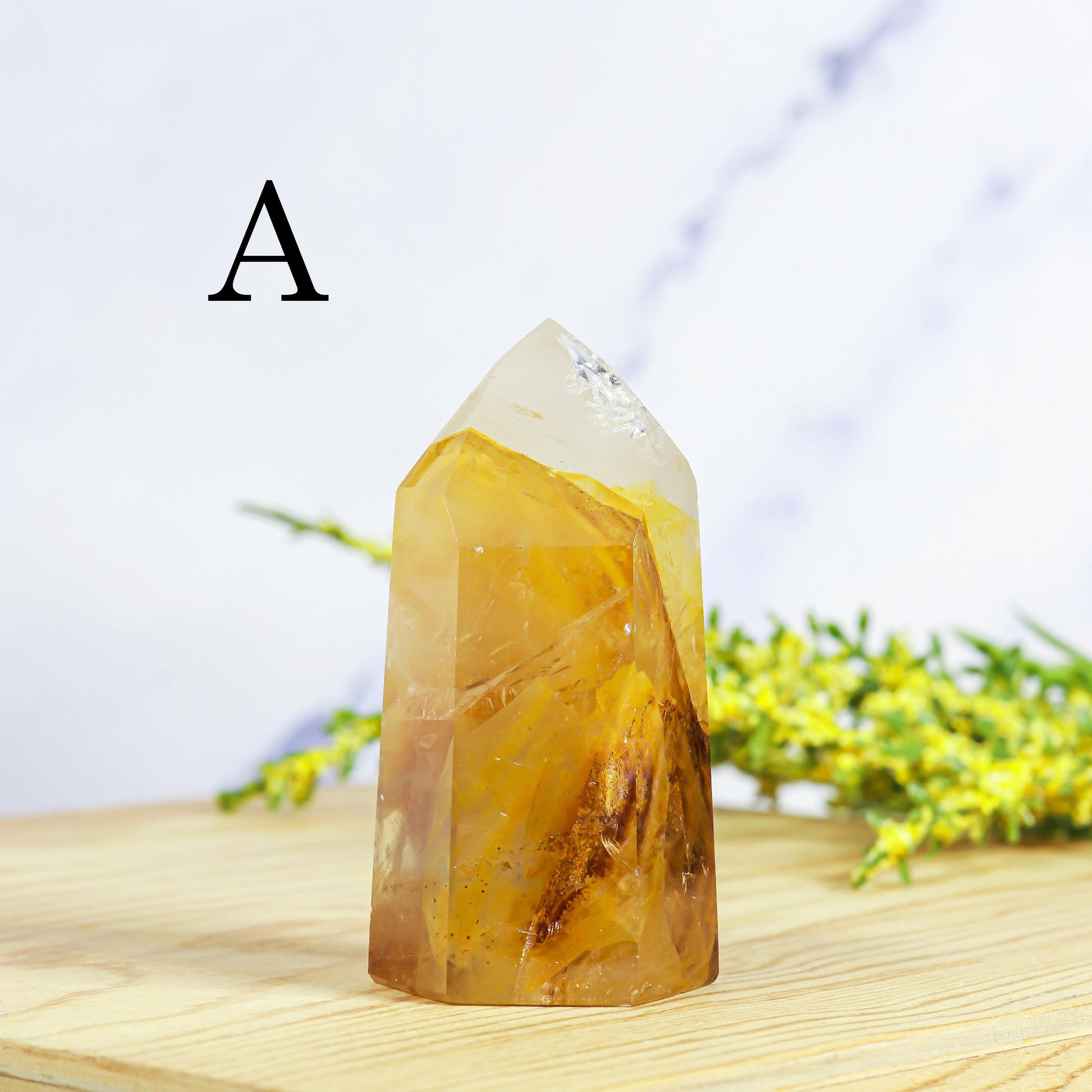Golden Healer Polished Point, Extra Quality from Brazil, Ethically Sourced, Sacral and Solar Plexus - PICK YOUR OWN