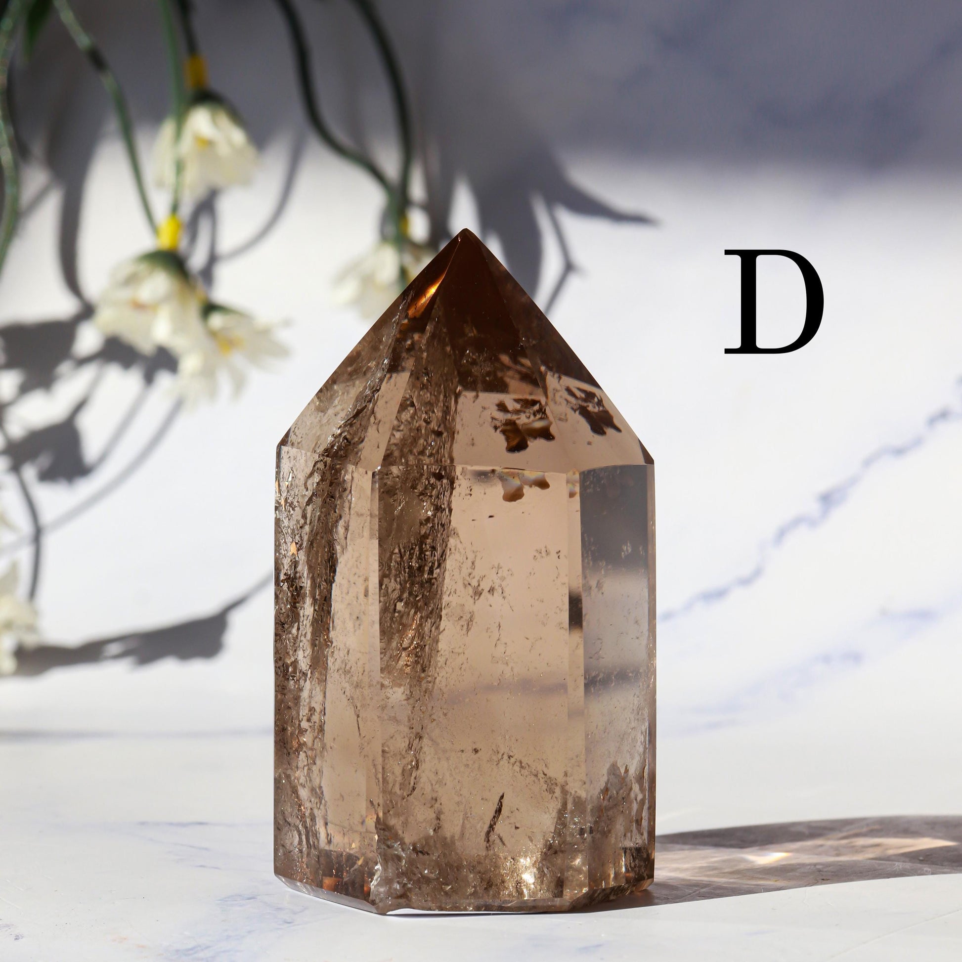 Smoky Quartz Generator | Smoky Quartz Crystal Point | Smoky Quartz Gemstone
