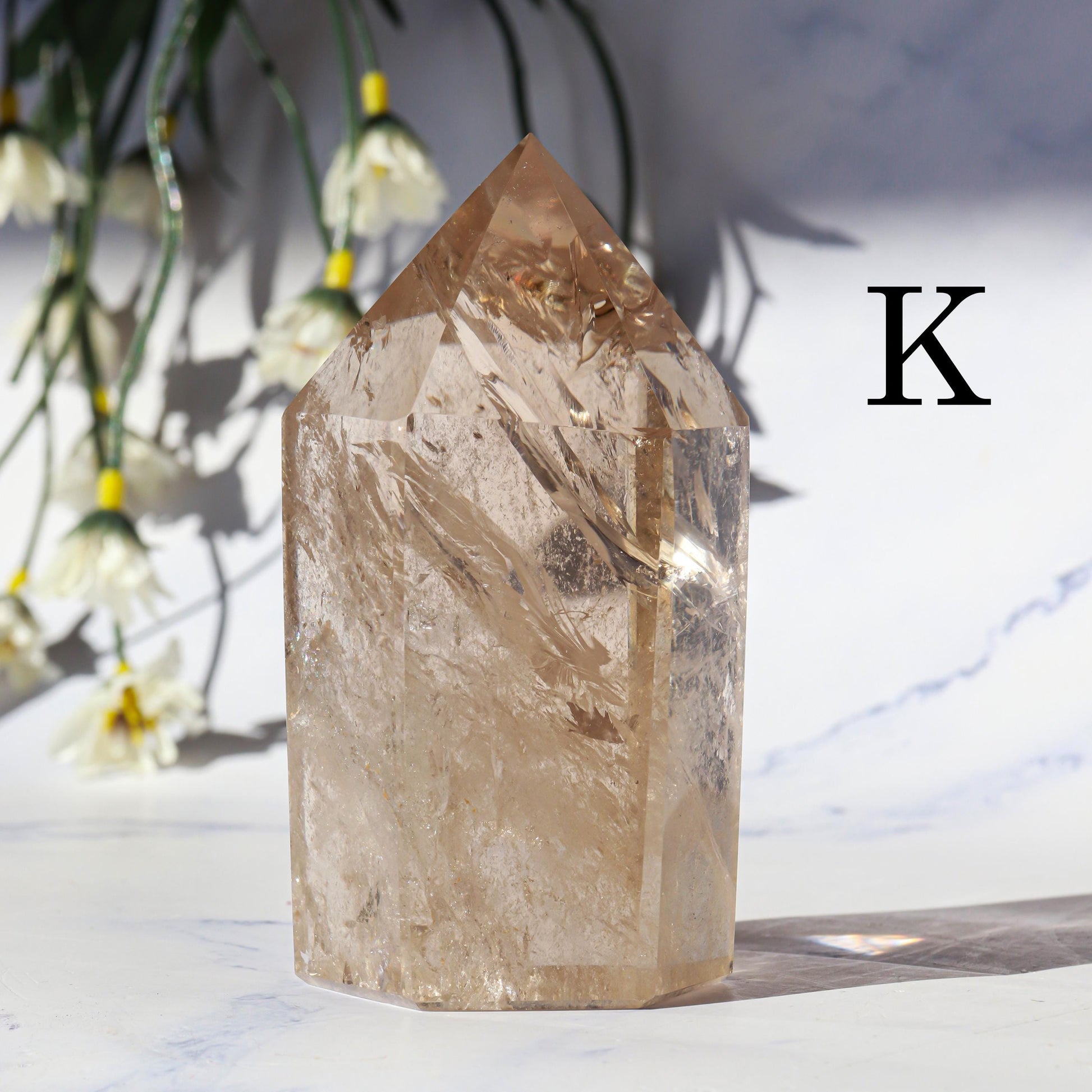 Smoky Quartz Generator | Smoky Quartz Crystal Point | Smoky Quartz Gemstone