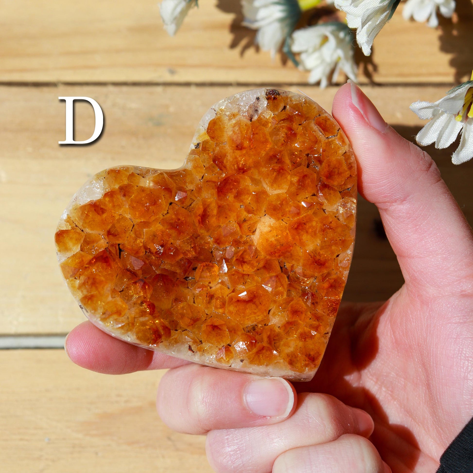 Citrine Heart Cluster, Solar Plexus Chakra, Ethically Sourced - PICK YOUR OWN