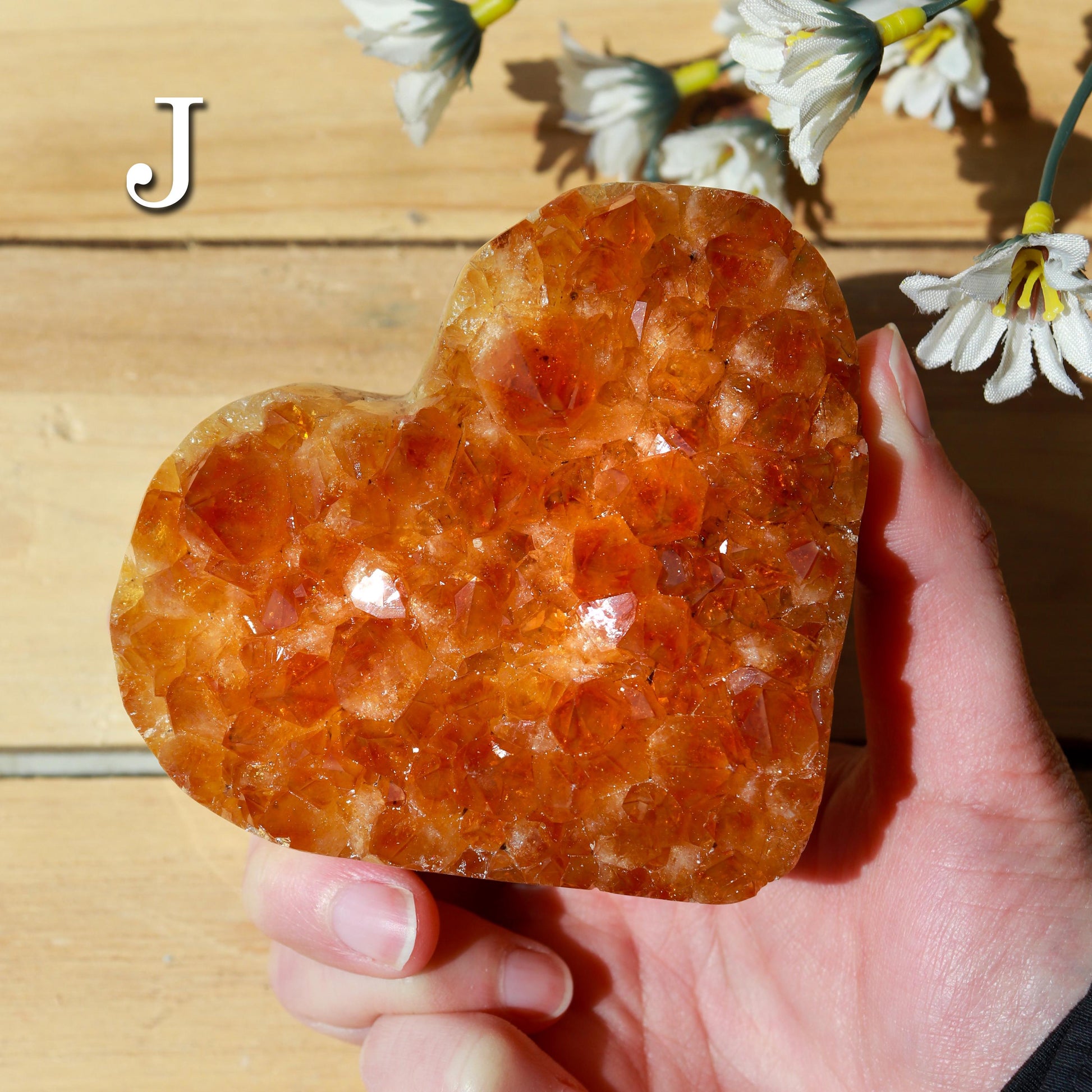 Citrine Heart Cluster, Solar Plexus Chakra, Ethically Sourced - PICK YOUR OWN