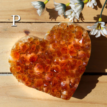 Citrine Heart Cluster, Solar Plexus Chakra, Ethically Sourced - PICK YOUR OWN