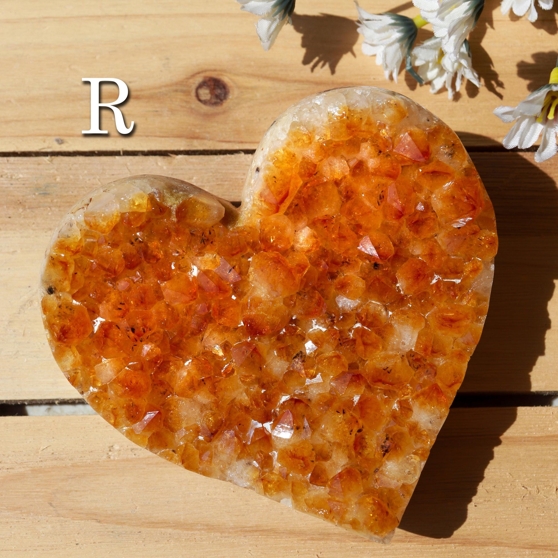 Citrine Heart Cluster, Solar Plexus Chakra, Ethically Sourced - PICK YOUR OWN