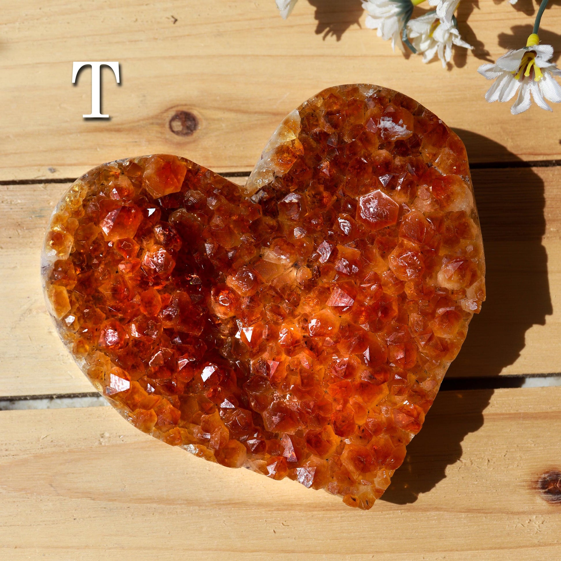 Citrine Heart Cluster, Solar Plexus Chakra, Ethically Sourced - PICK YOUR OWN